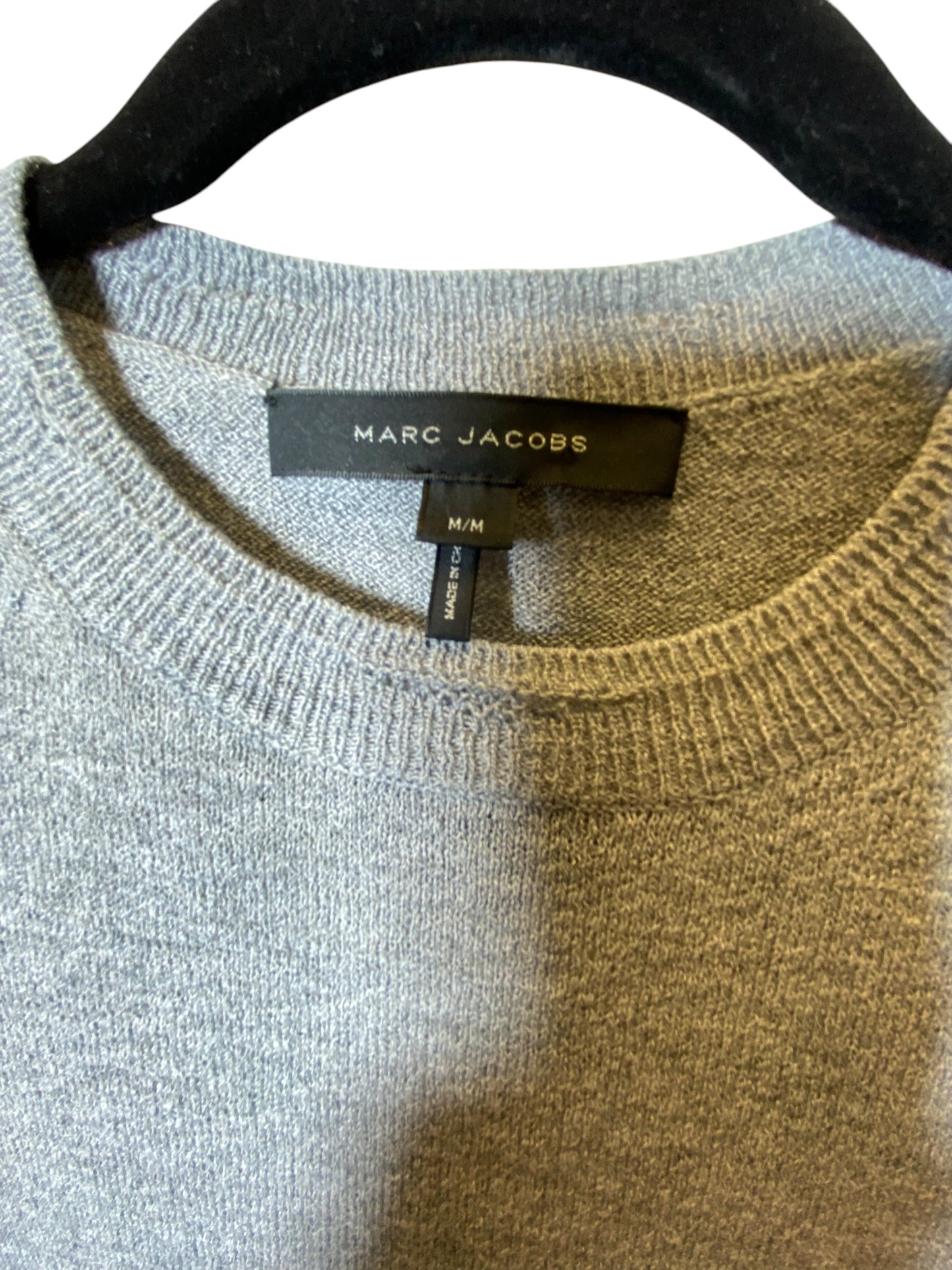 Sweater Luxury Designer By Marc Jacobs In Grey, Size: M