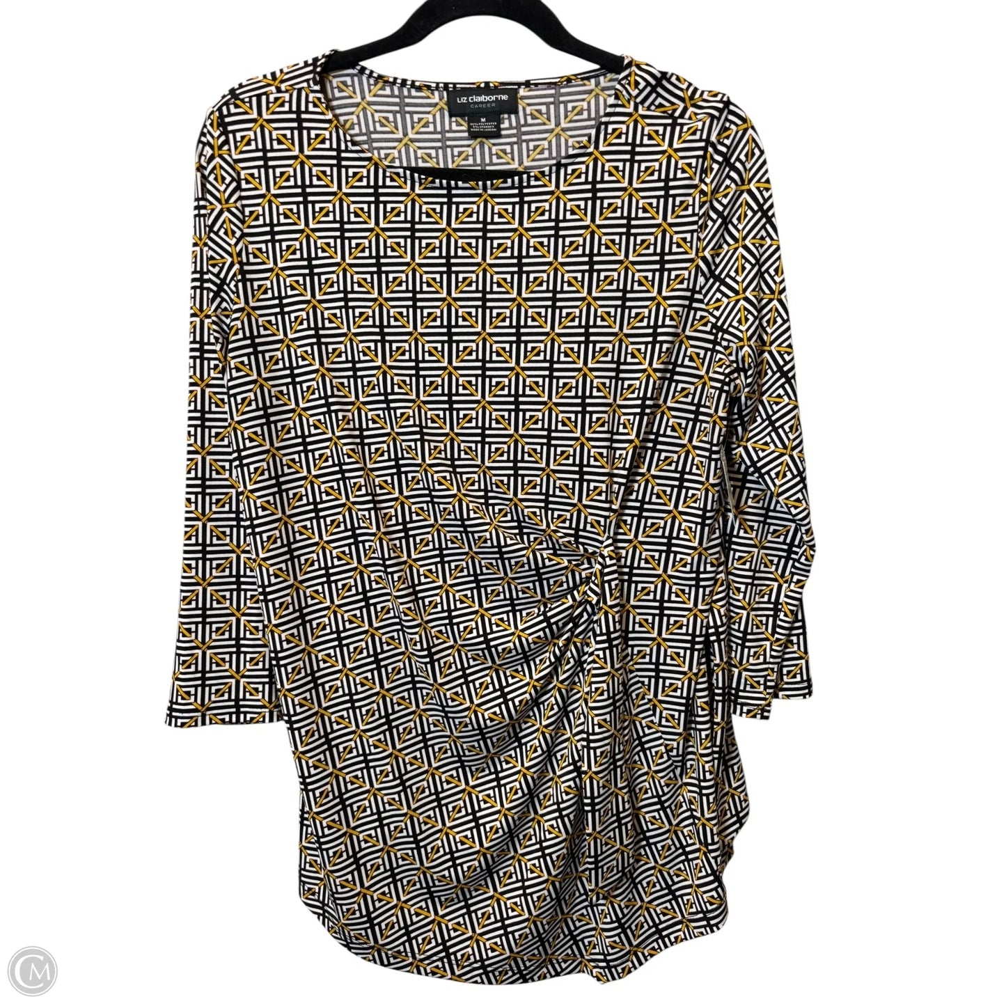 Top Long Sleeve By Liz Claiborne In Multi-colored, Size: M