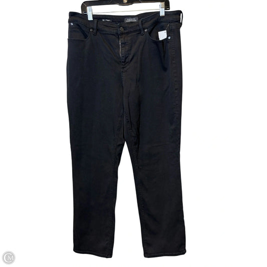 Jeans Straight By Talbots In Black, Size: 14