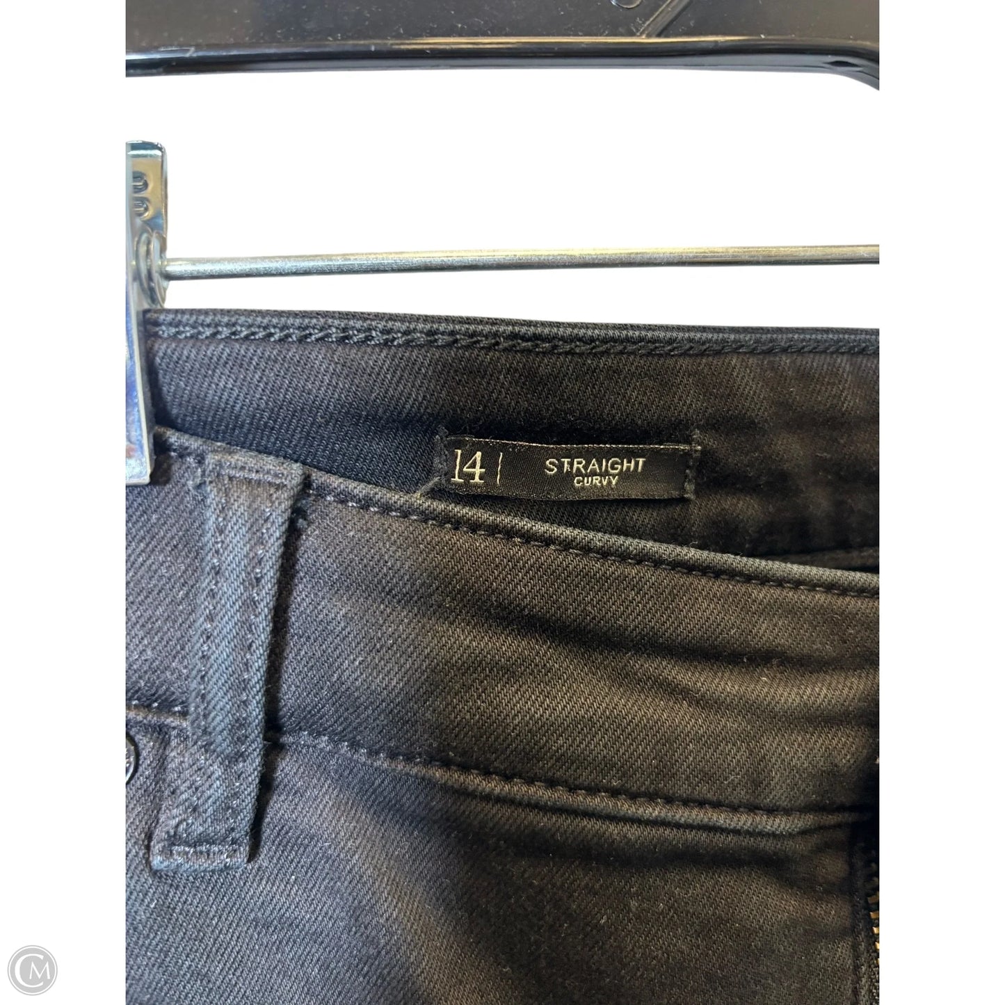 Jeans Straight By Talbots In Black, Size: 14