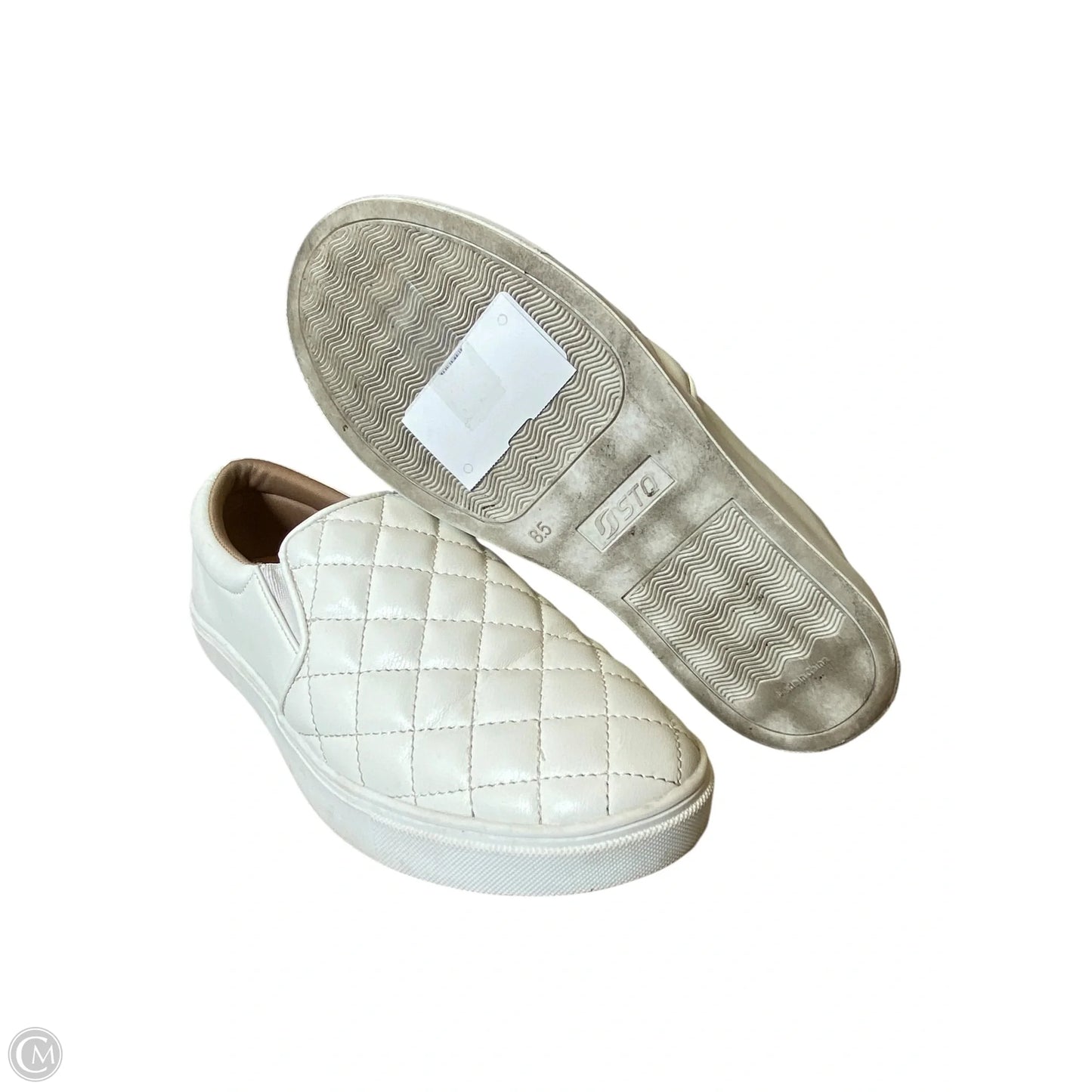 Shoes Flats By Clothes Mentor In White, Size: 8.5