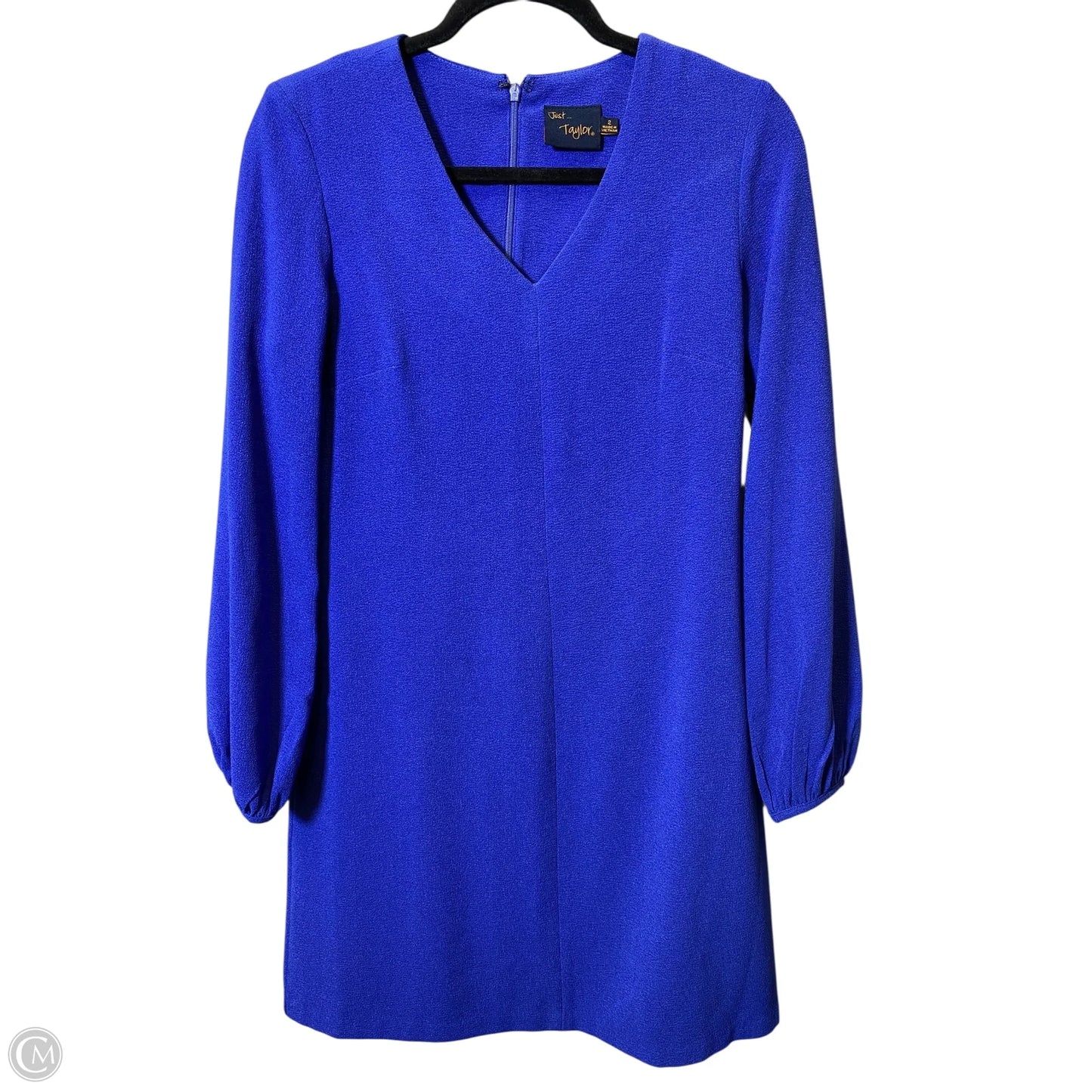 Dress Casual Short By Just Taylor In Blue, Size: Xs