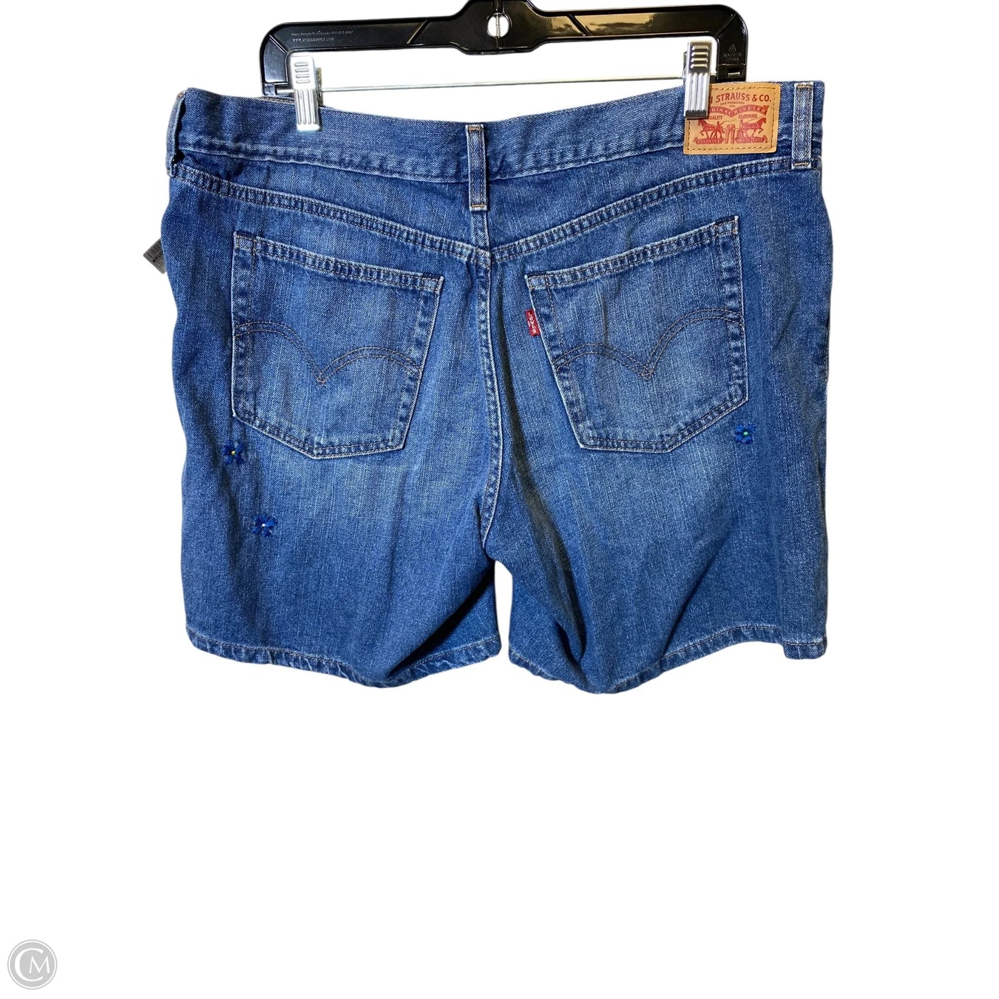 Shorts By Levis In Blue Denim, Size: 16