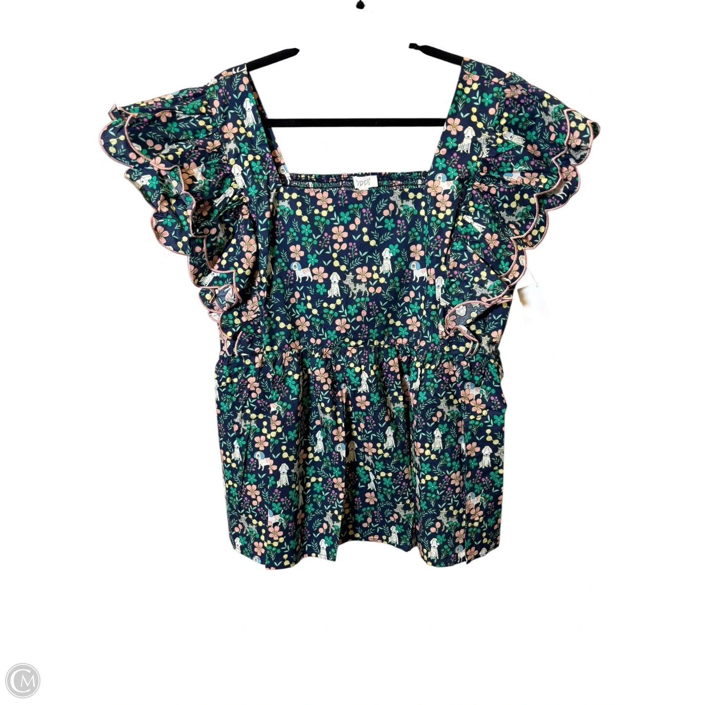 Top Short Sleeve By Oddi In Multi-colored, Size: 2XL