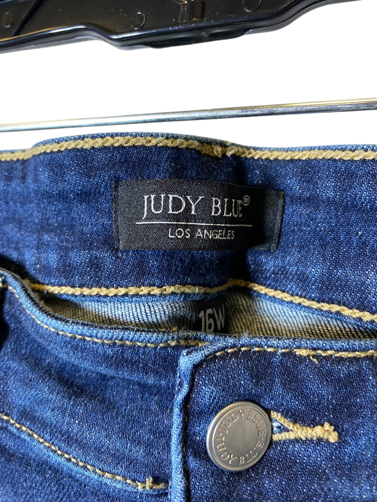 Jeans Straight By Judy Blue In Blue Denim, Size: 16