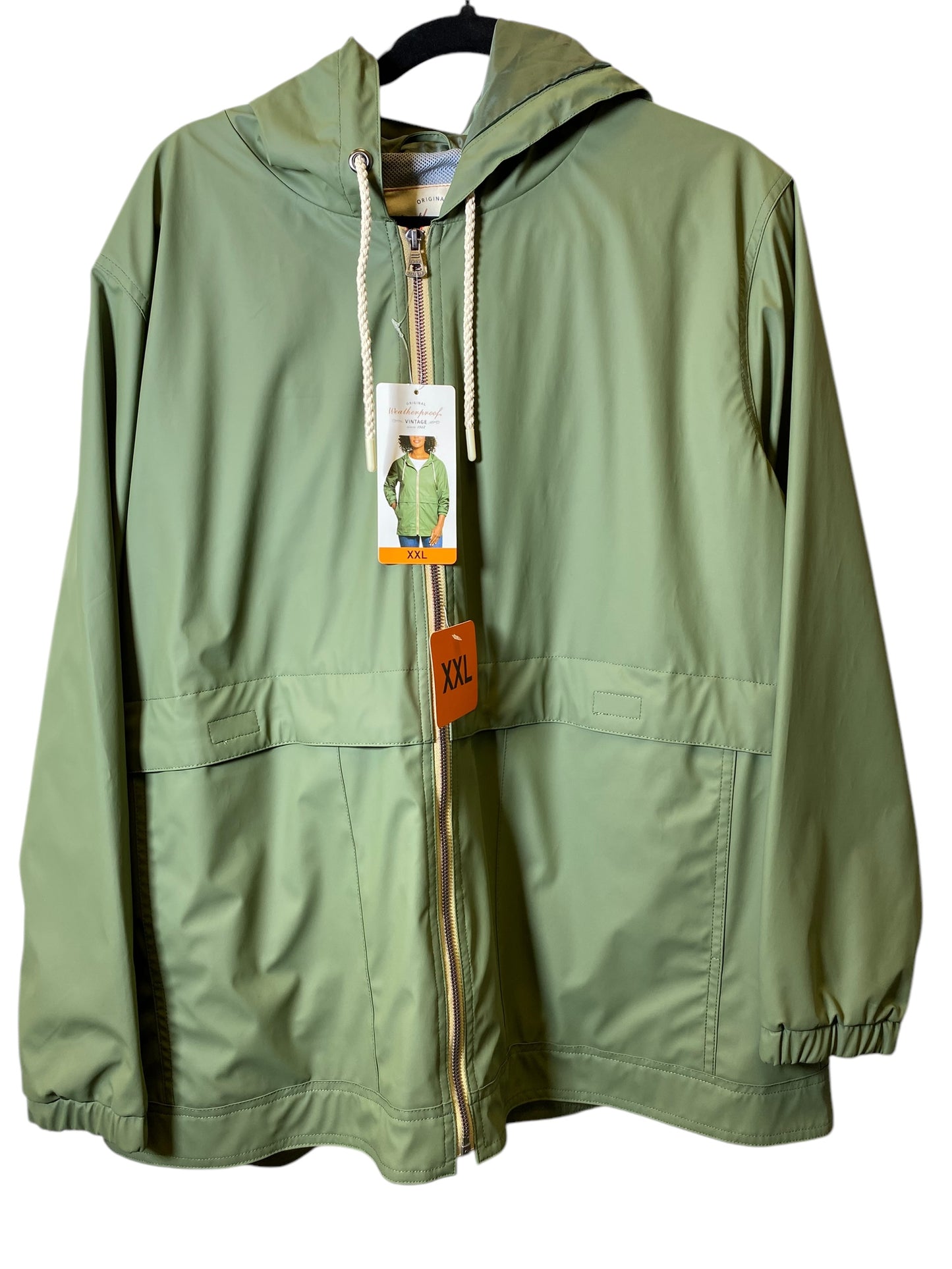 Jacket Other By Weatherproof In Green, Size: Xxl