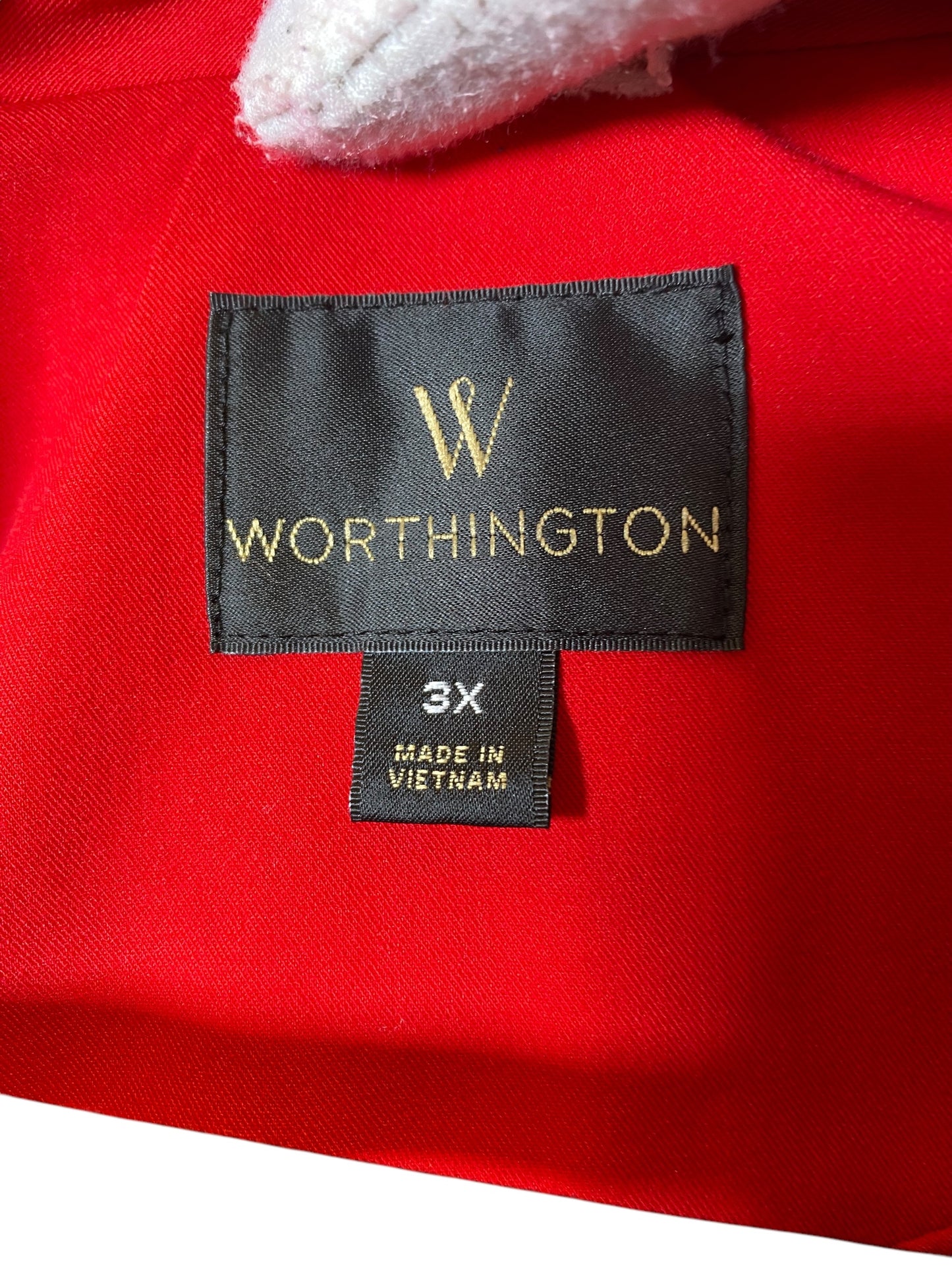 Blazer By Worthington In Red, Size: 3x