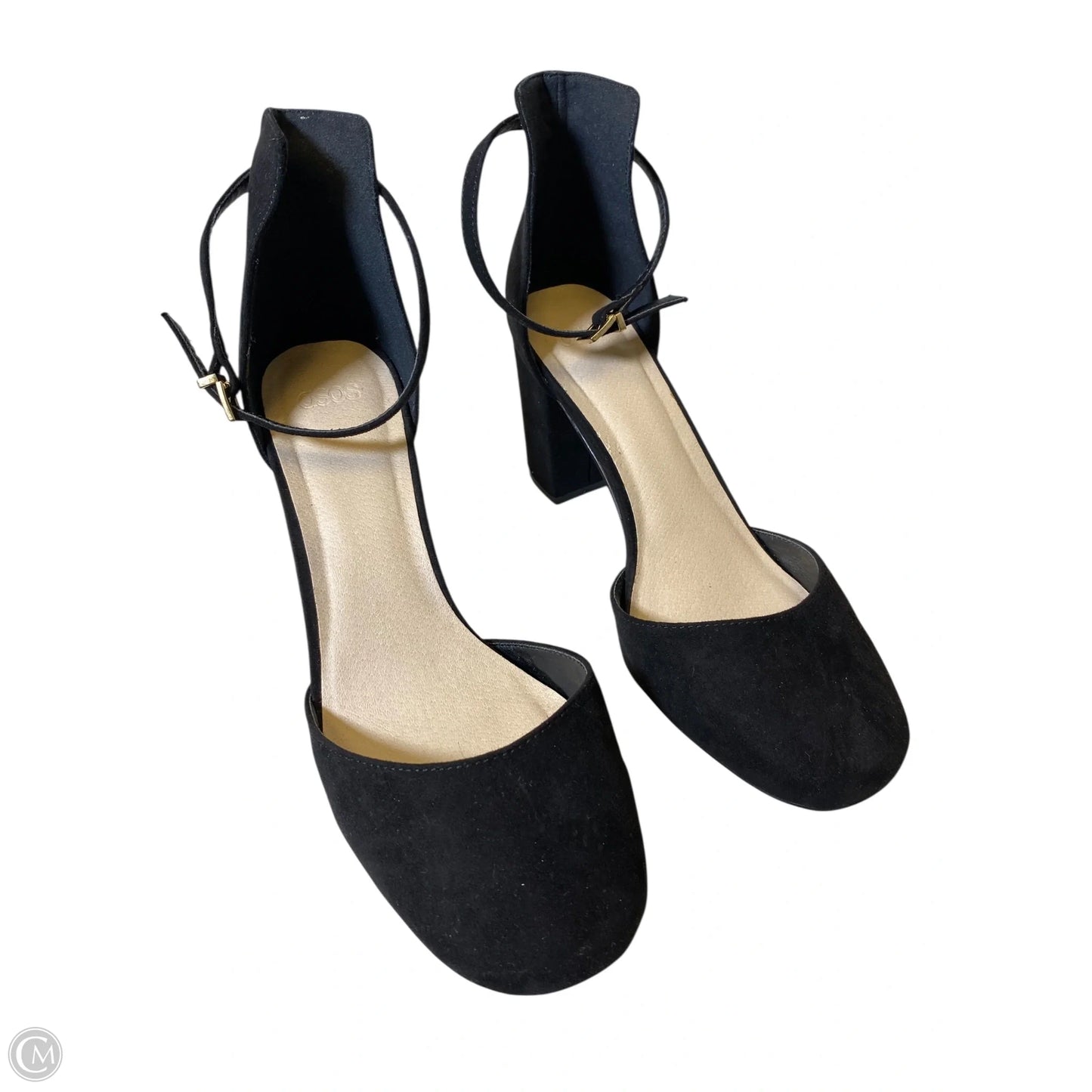 Shoes Heels Block By Asos In Black, Size: 7