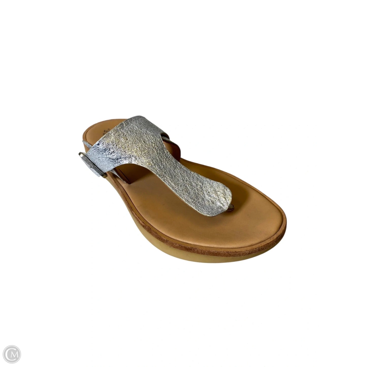 Sandals Flats By Kork Ease In Silver, Size: 7