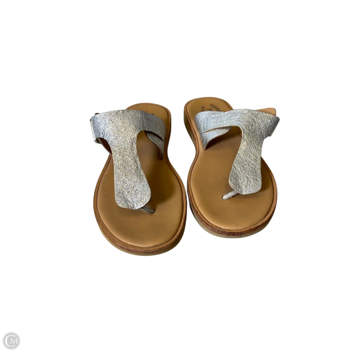 Sandals Flats By Kork Ease In Silver, Size: 7