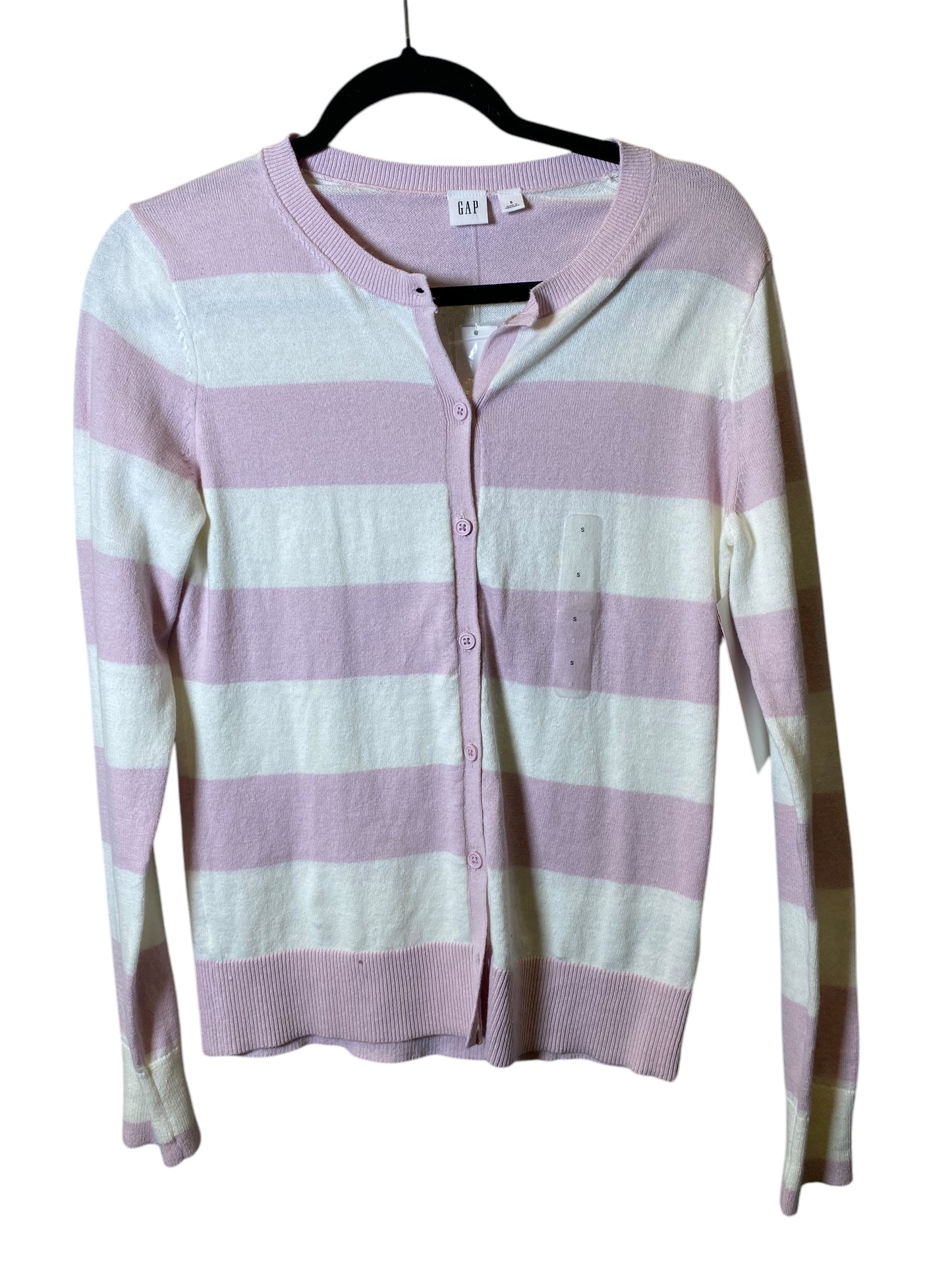 Sweater By Gap In Pink & White, Size: S