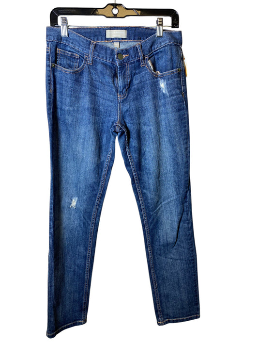 Jeans Straight By Banana Republic In Blue Denim, Size: 26