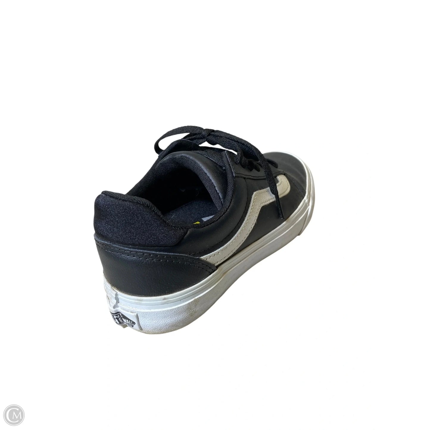 Shoes Flats By Vans In Black & White, Size: 7