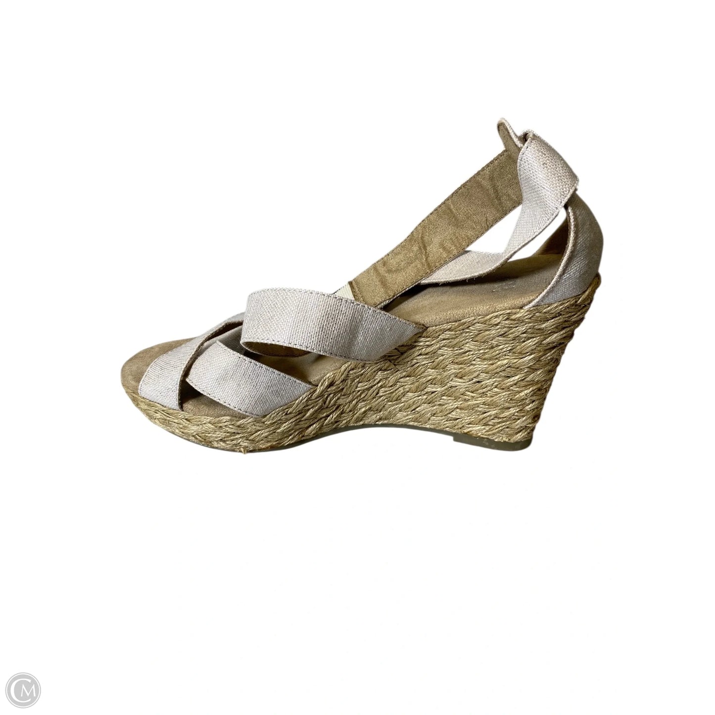 Shoes Heels Wedge By Gap In Gold, Size: 8