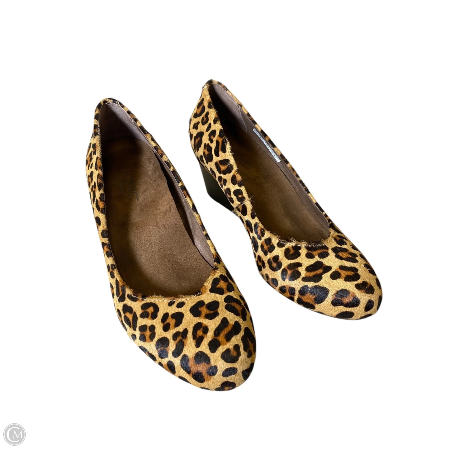 Shoes Heels Wedge By Vionic In Animal Print, Size: 9