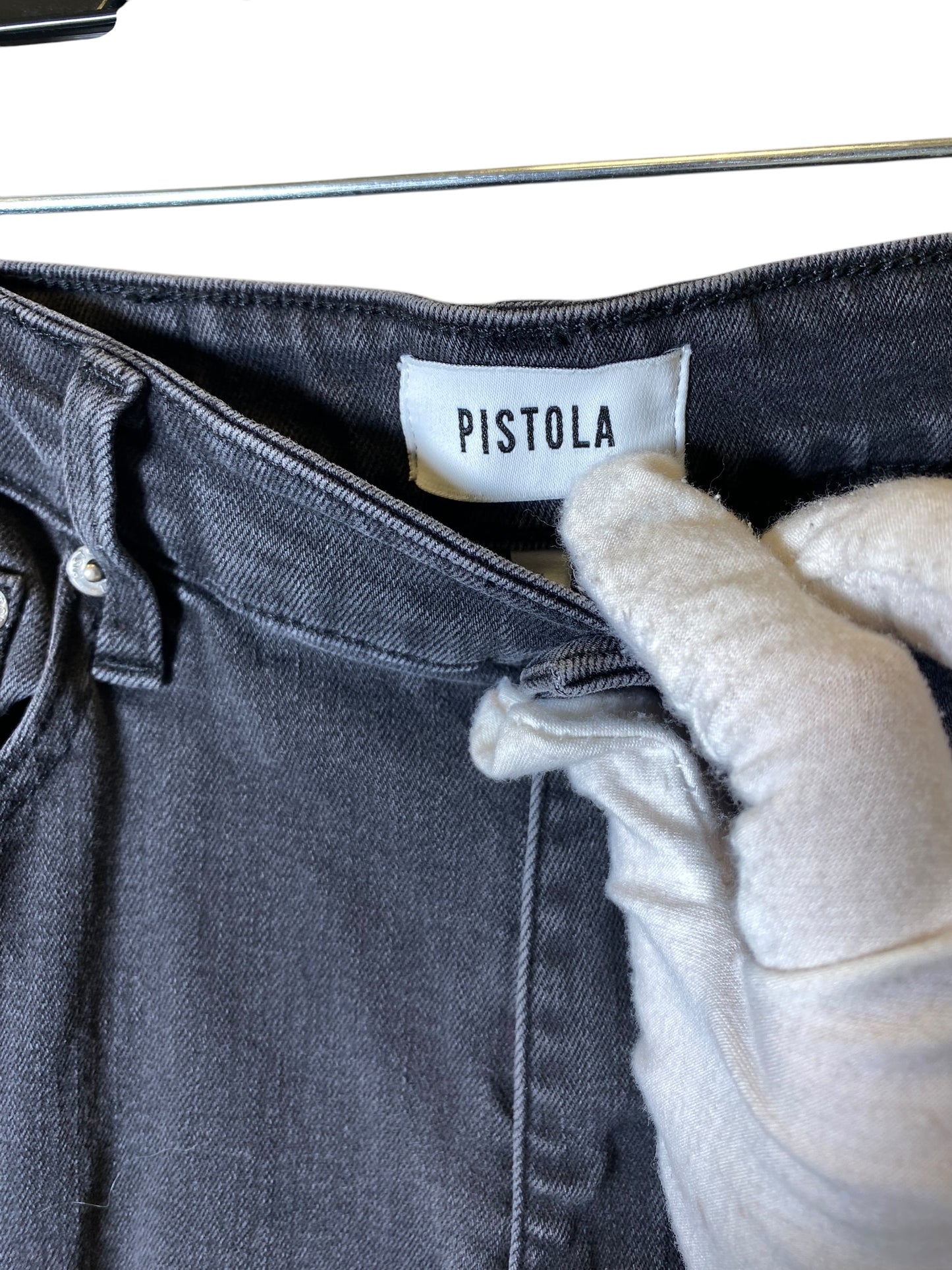 Jeans Wide Leg By Pistola In Black, Size: 30