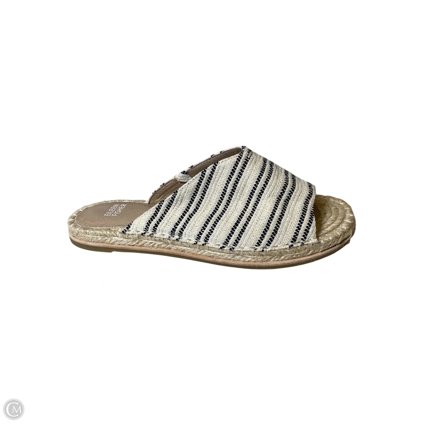 Sandals Flats By Eileen Fisher In Black & Tan, Size: 8.5