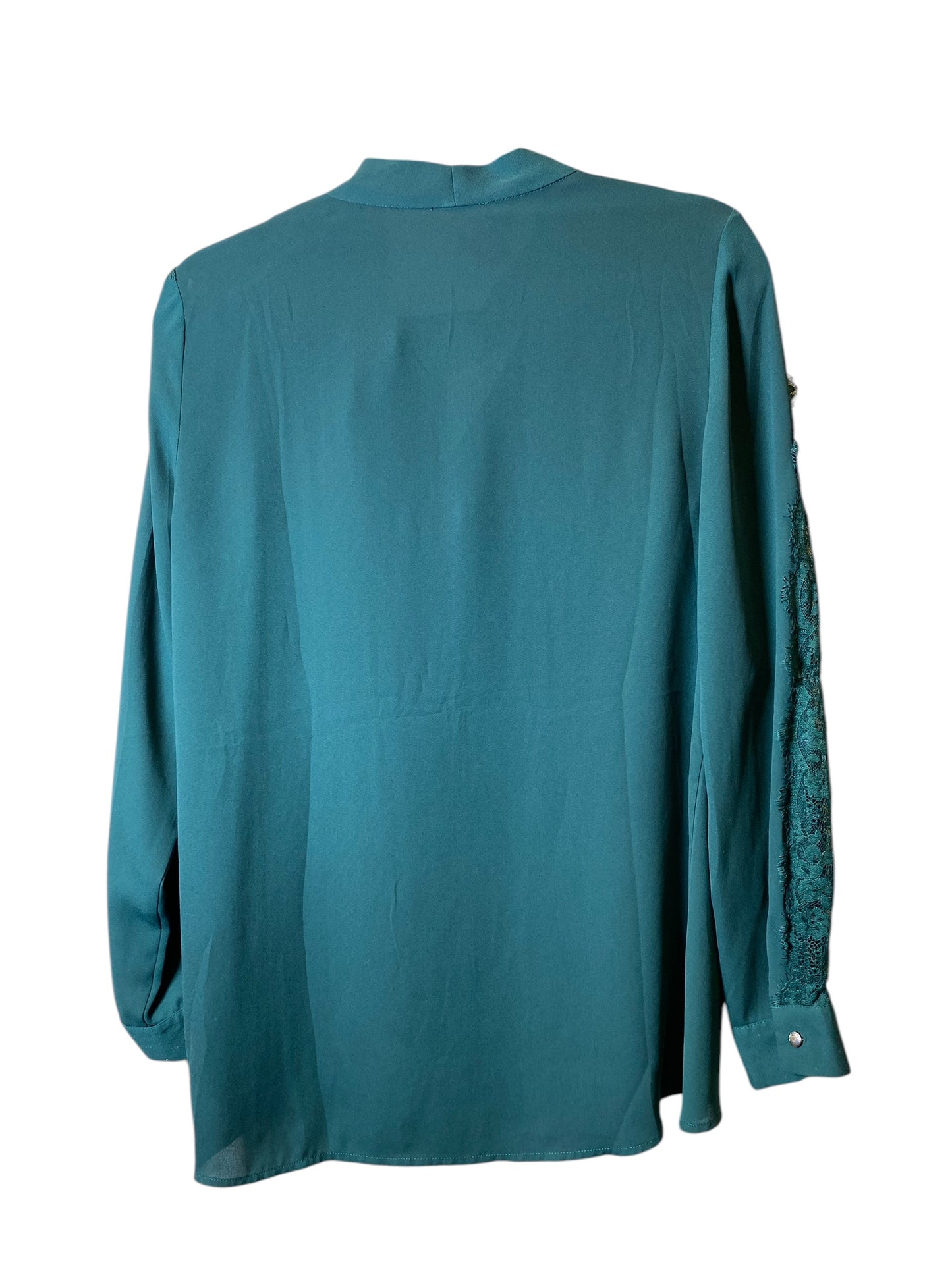 Top Long Sleeve By Vince Camuto In Green, Size: S