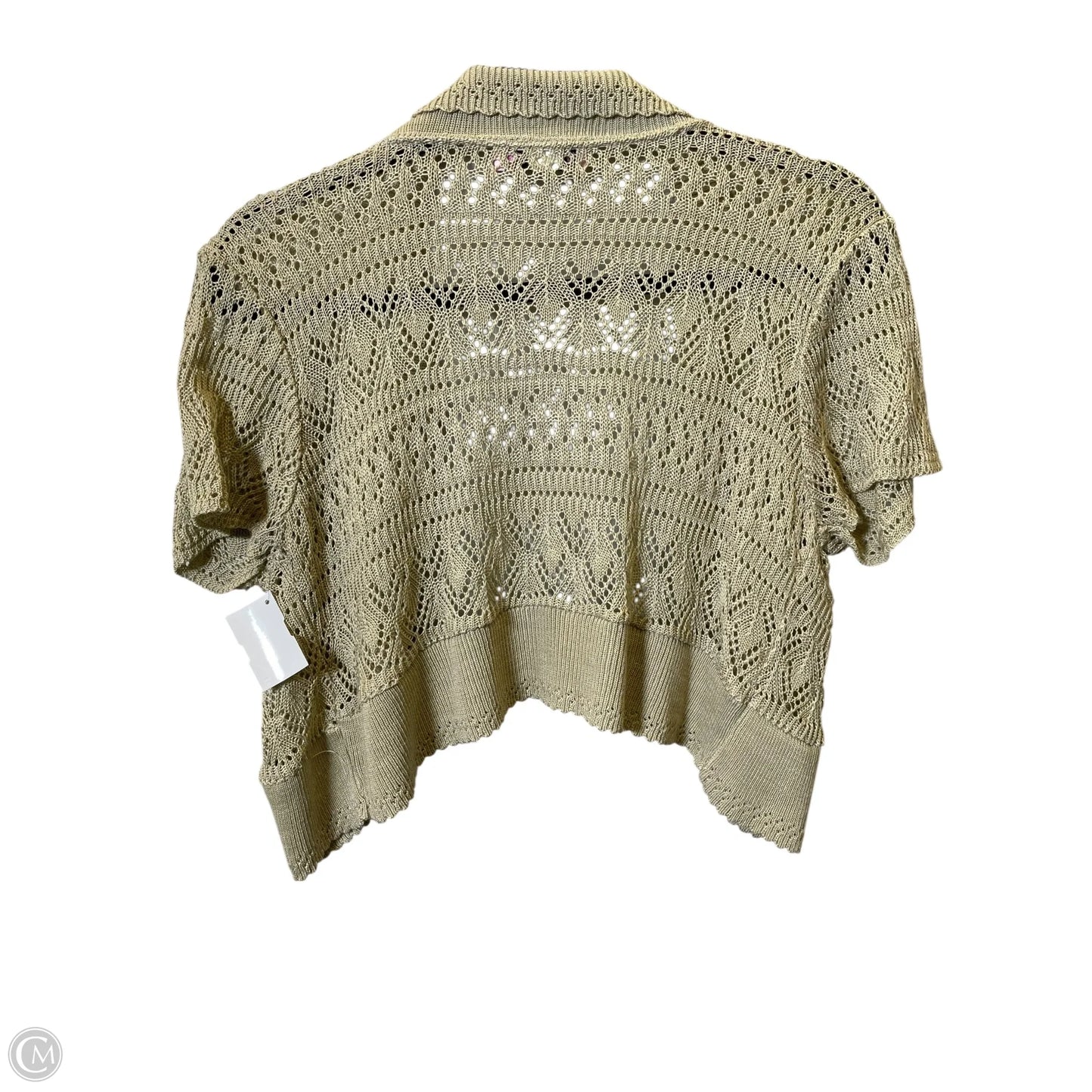 Cardigan By Clothes Mentor In Beige, Size: 1x