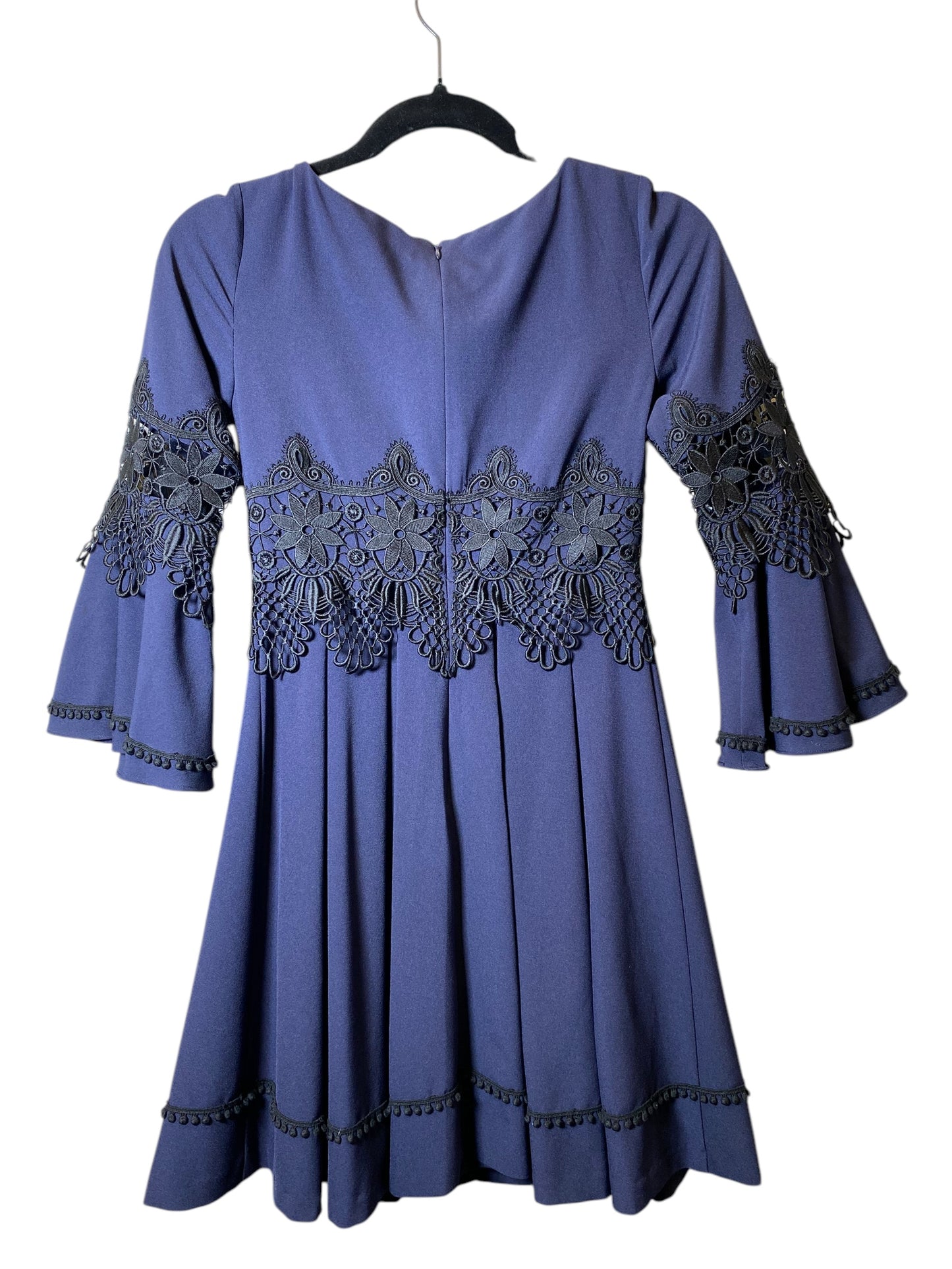 Dress Casual Midi By Eliza J In Blue, Size: Xs