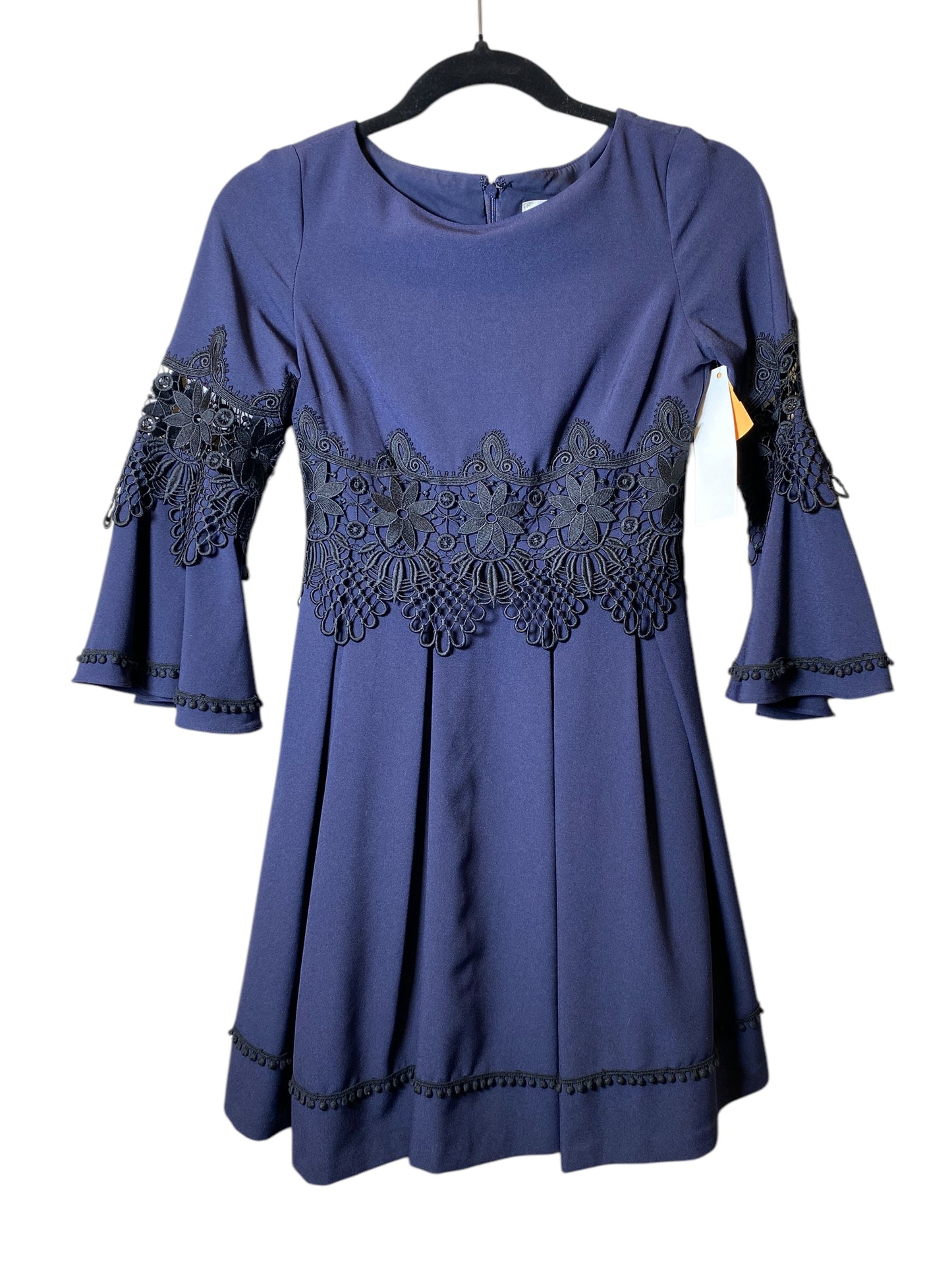 Dress Casual Midi By Eliza J In Blue, Size: Xs