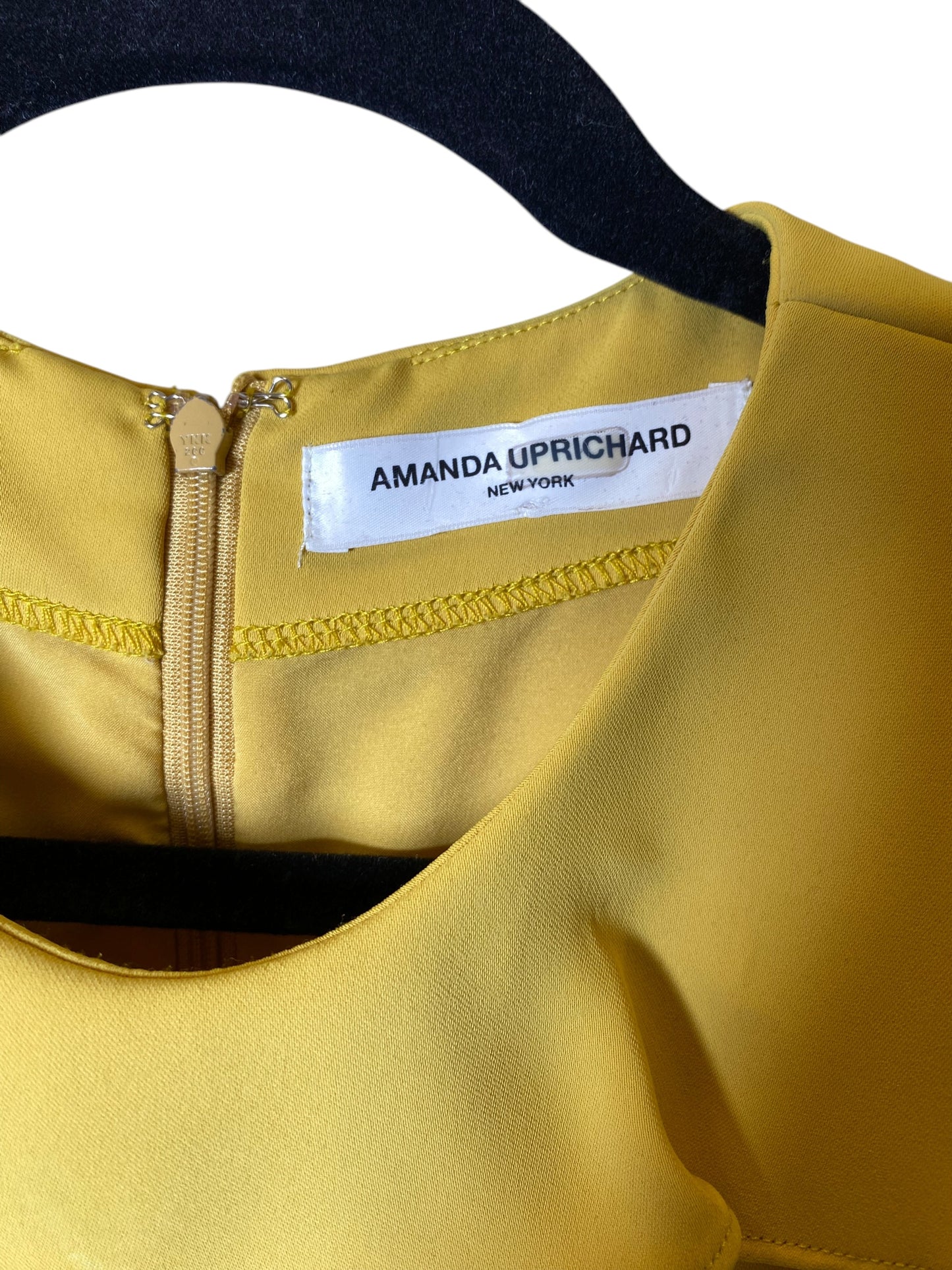 Dress Casual Midi By Amanda Uprichard In Yellow, Size: Xs