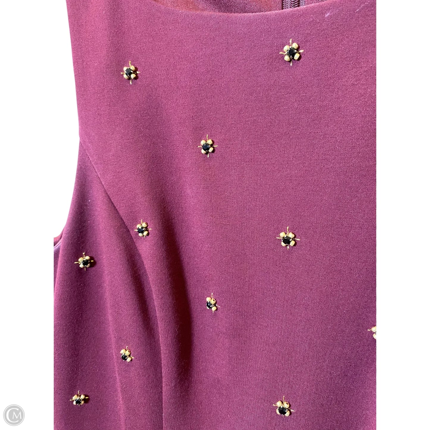 Dress Casual Short By Ann Taylor In Maroon, Size: 8p