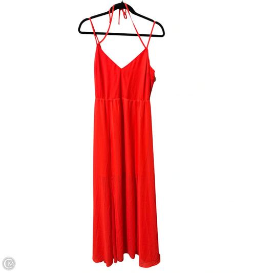 Dress Casual Maxi By Express In Pink, Size: M