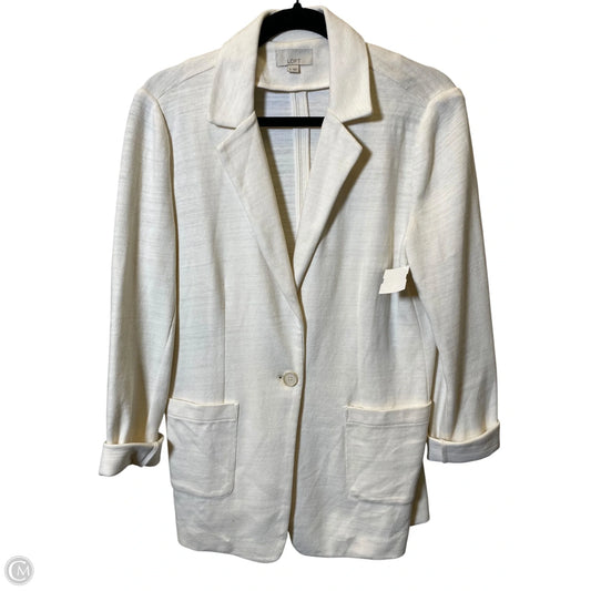 Blazer By Loft In Cream, Size: 8