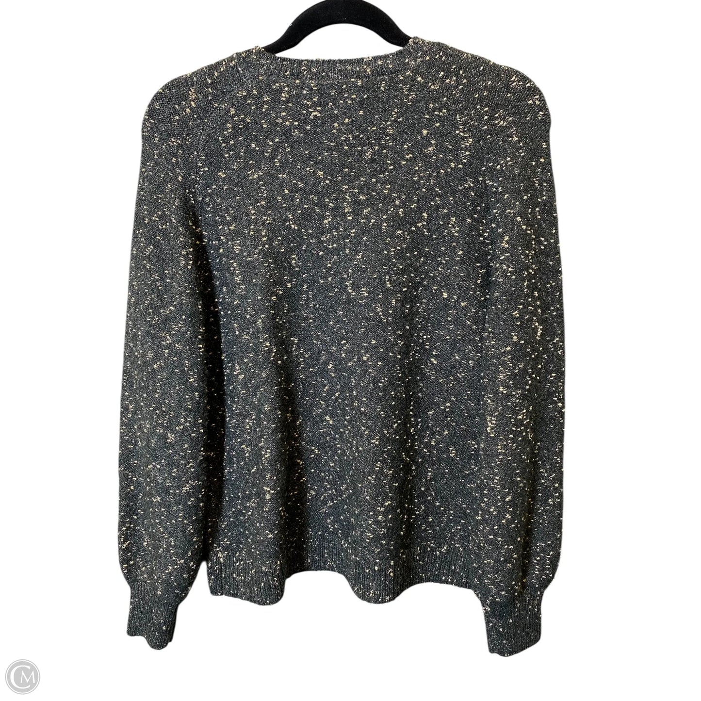 Sweater By Loft In Gold & Grey, Size: M