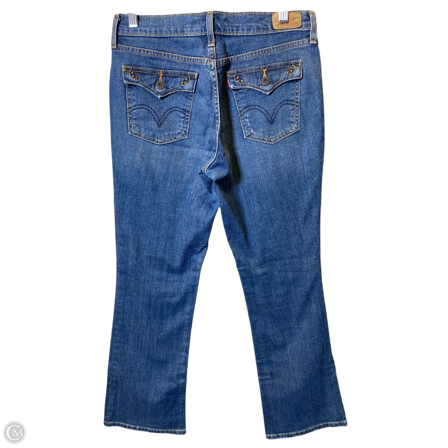 Jeans Boot Cut By Levis In Blue Denim, Size: 4
