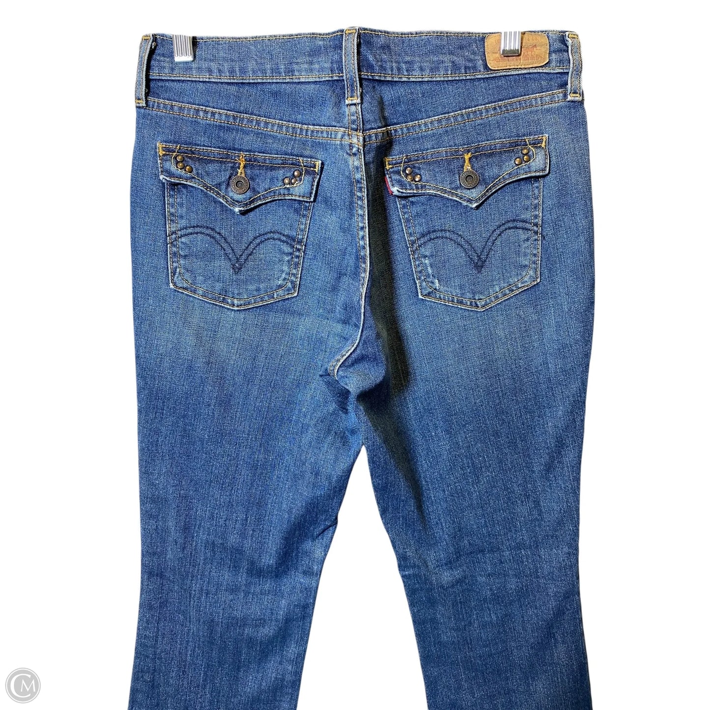 Jeans Boot Cut By Levis In Blue Denim, Size: 4