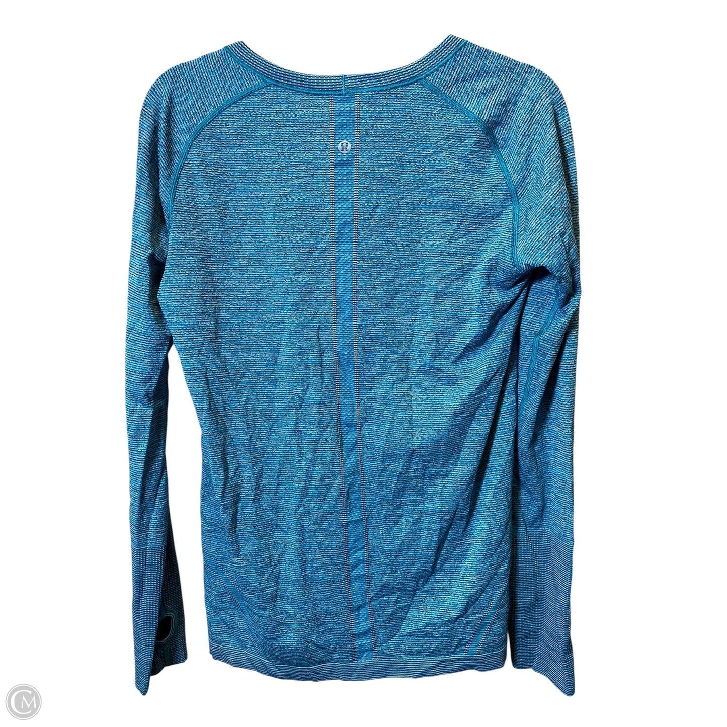 Athletic Top Long Sleeve Crewneck By Lululemon In Aqua, Size: M