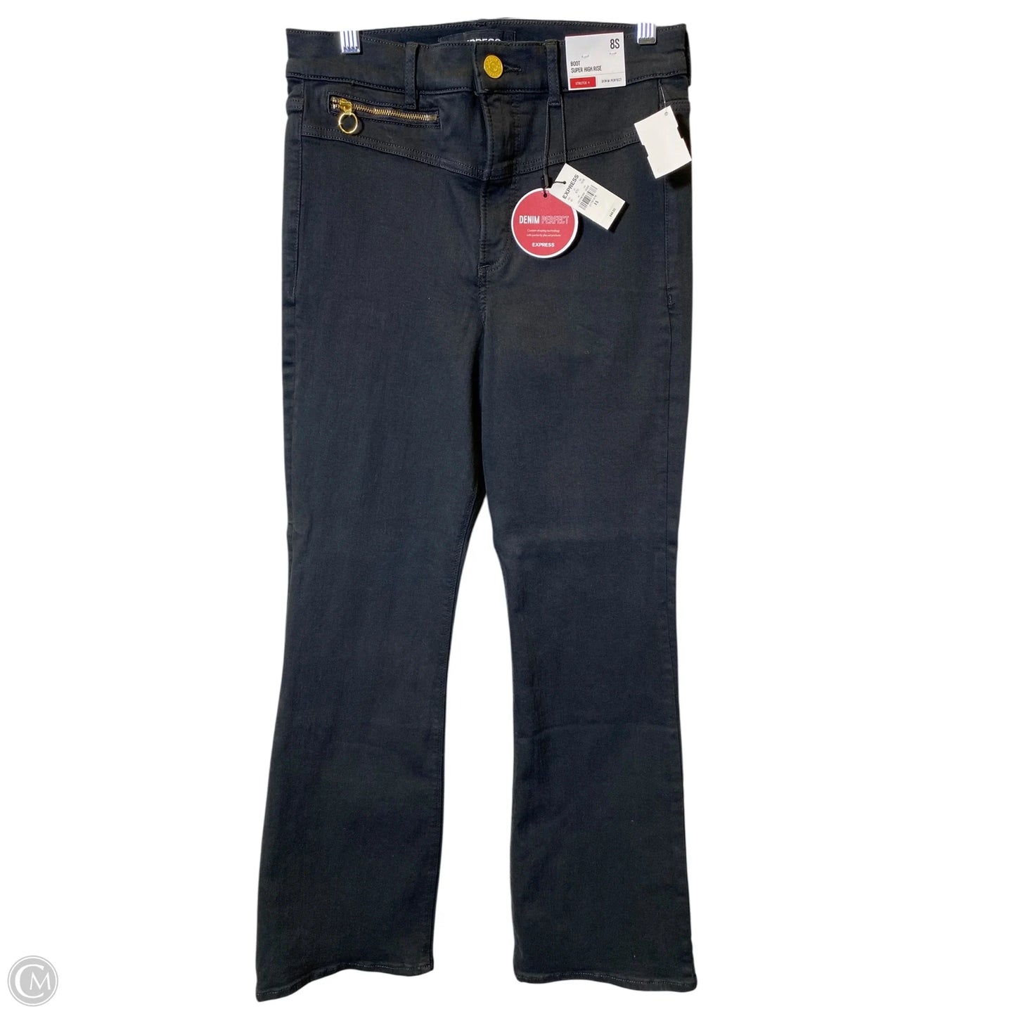 Jeans Boot Cut By Express In Black, Size: 8