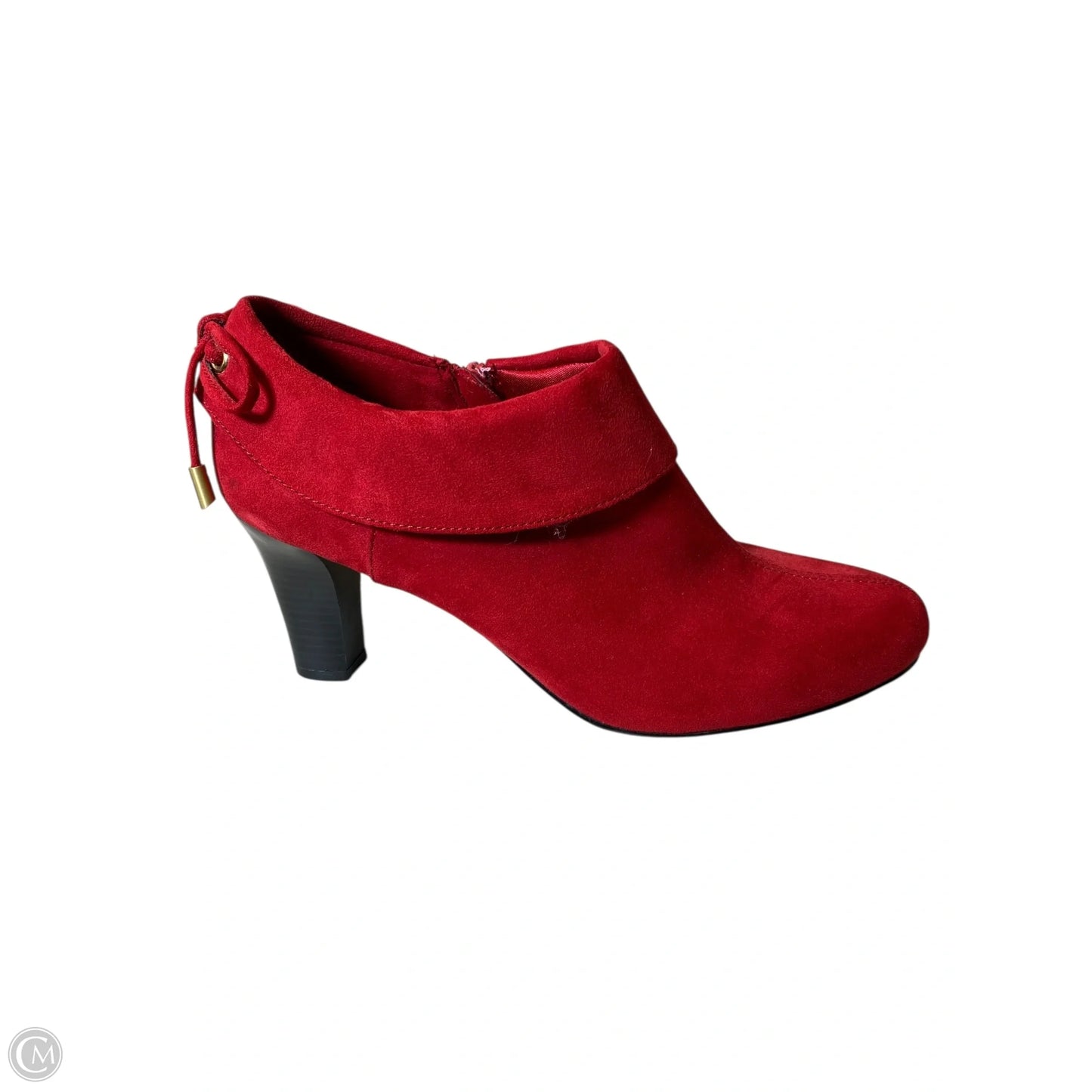 Boots Ankle Heels By Coach And Four In Red, Size: 7.5