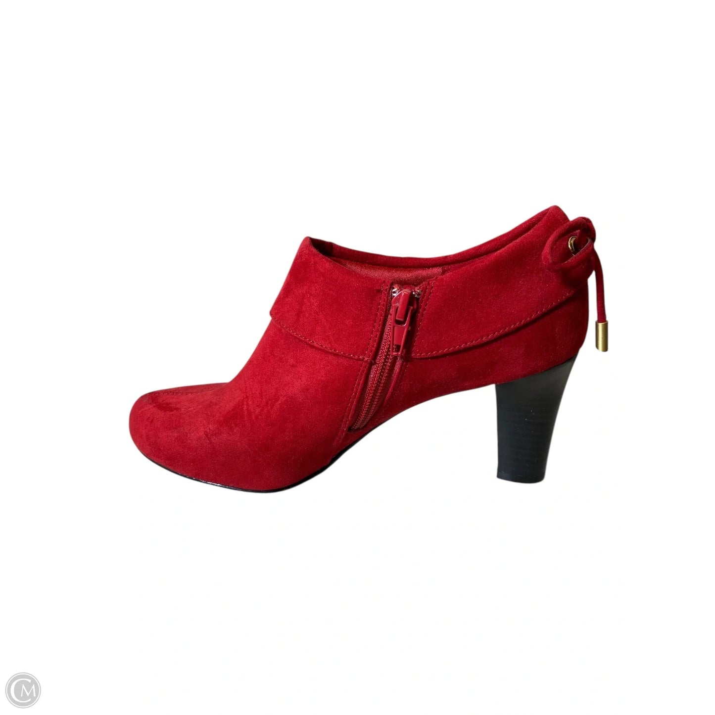 Boots Ankle Heels By Coach And Four In Red, Size: 7.5
