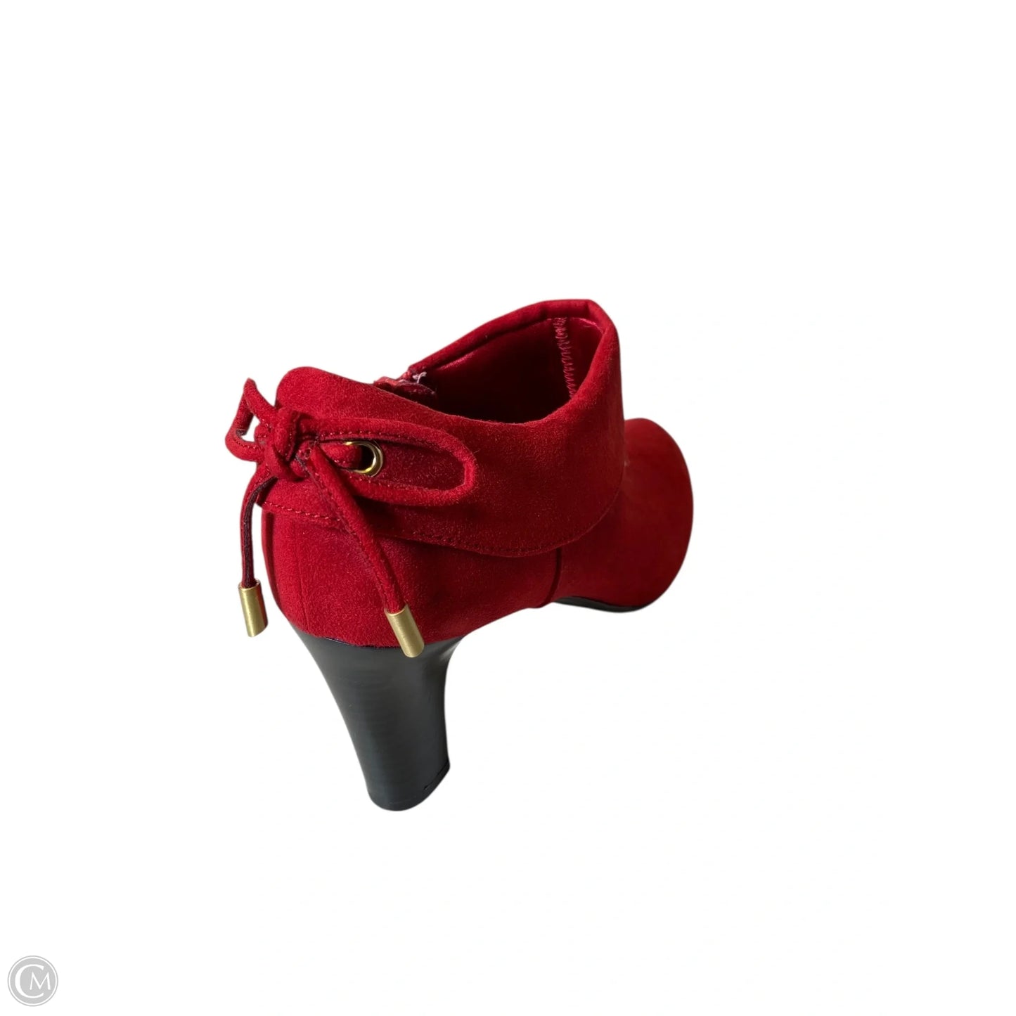 Boots Ankle Heels By Coach And Four In Red, Size: 7.5