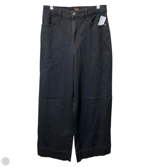 Jeans Wide Leg By Lee In Black, Size: 14