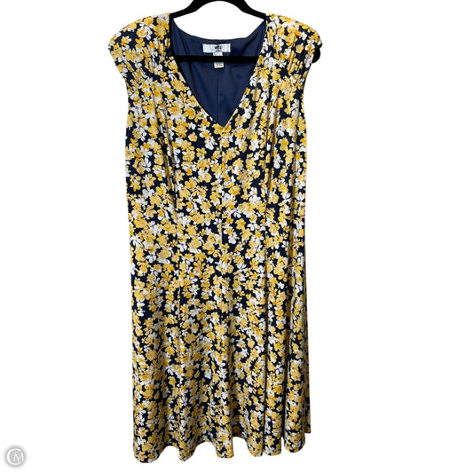 Dress Casual Midi By Clothes Mentor In Multi-colored, Size: 2x