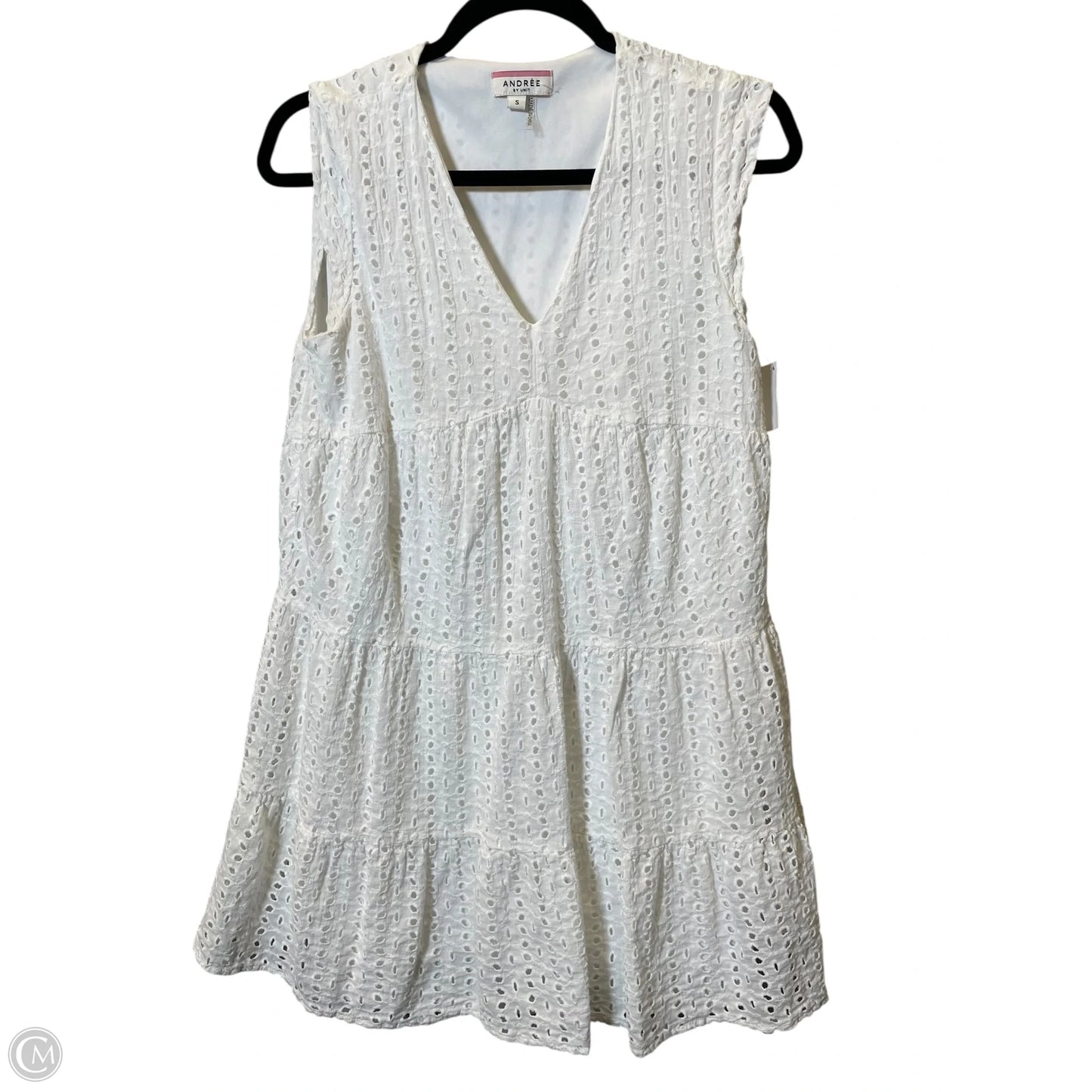 Dress Casual Short By Andree By Unit In White, Size: S