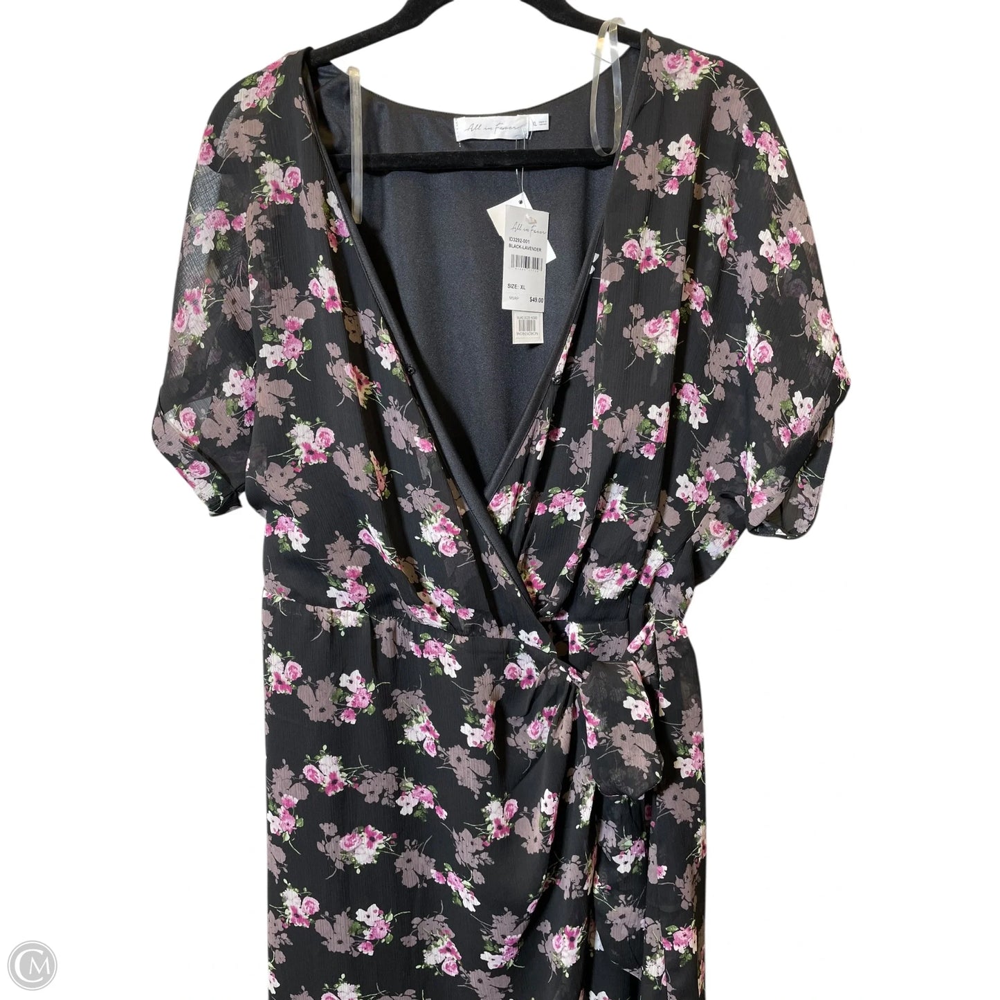 Dress Casual Short By Clothes Mentor In Floral Print, Size: Xl