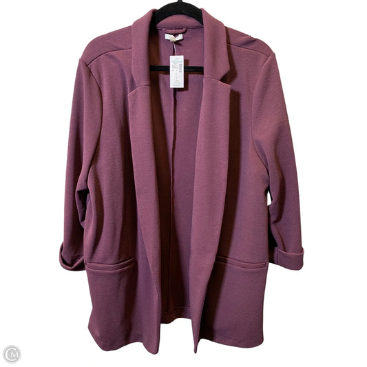 Blazer By Maurices In Maroon, Size: 2x