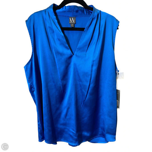 Top Sleeveless By Worthington In Blue, Size: XXL