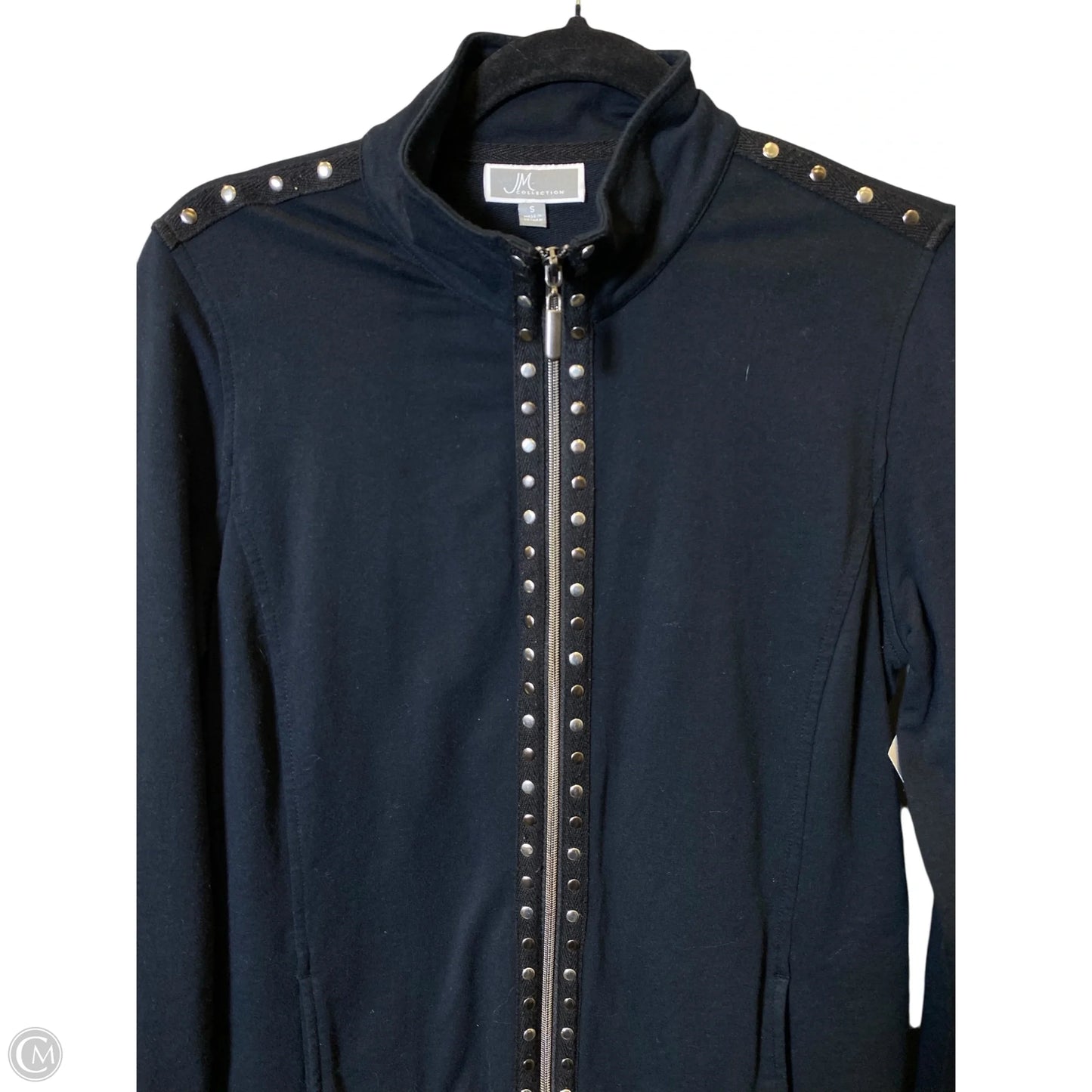 Jacket Other By Jm Collections In Black & Silver, Size: S