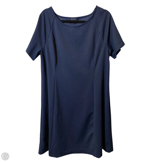 Dress Casual Midi By Ann Taylor In Navy, Size: Xl