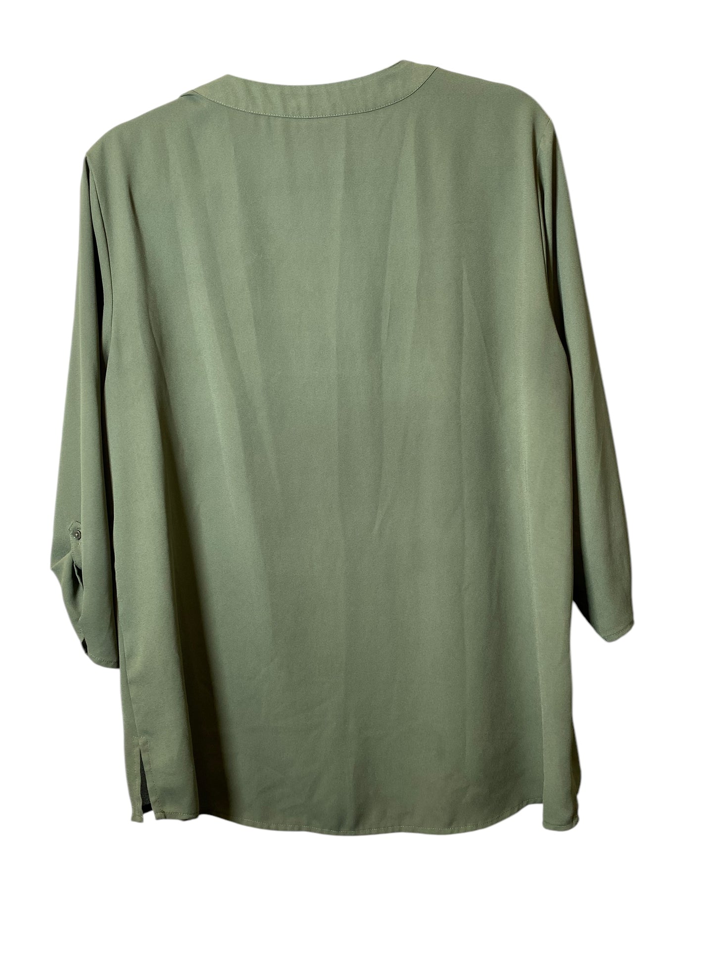 Top Long Sleeve By Mossimo In Green, Size: S