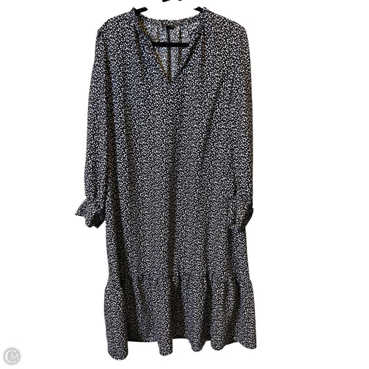 Dress Casual Maxi By Ann Taylor In Black & White, Size: Xl