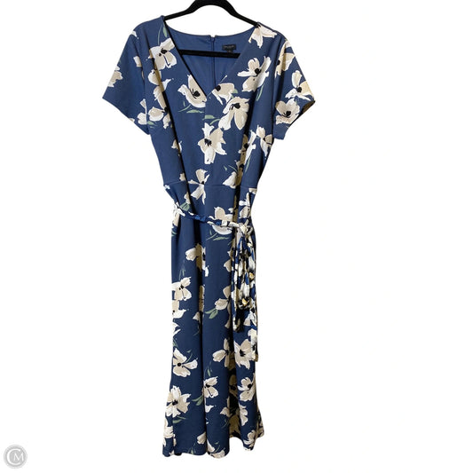 Jumpsuit By Ann Taylor In Floral Print, Size: Xl