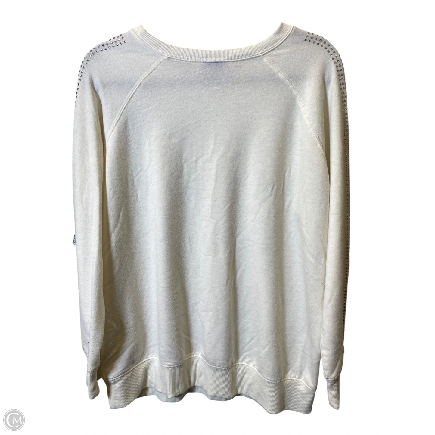 Sweater By Torrid In Cream & Silver, Size: M