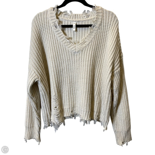 Sweater By Wishlist In Cream, Size: M